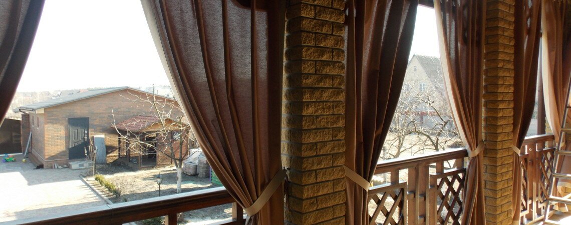 Шторы. Веранда